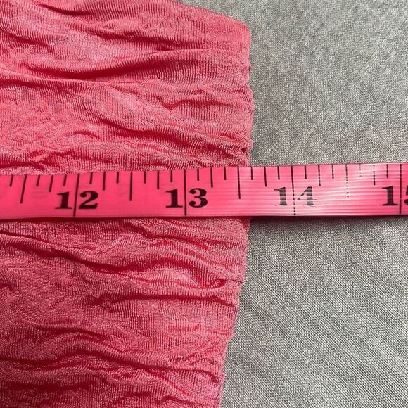 Skinwear Pink Ruched Texture Bodycon Mini Dress Size 10 Party Cocktail Sexy Date - Picture 8 of 11